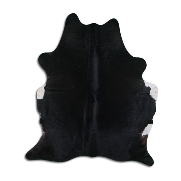 Foundry Select Bhahadur Handmade Cowhide Area Rug in Black/Gray Wayfair